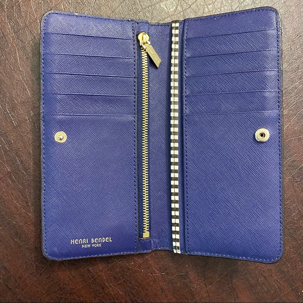 Henri Bendel Blue Wallet